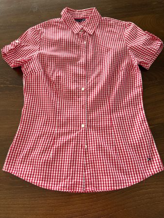 Tommy Hilfiger Bluse rot/weiss Kariert Top Zustand Gr. 6