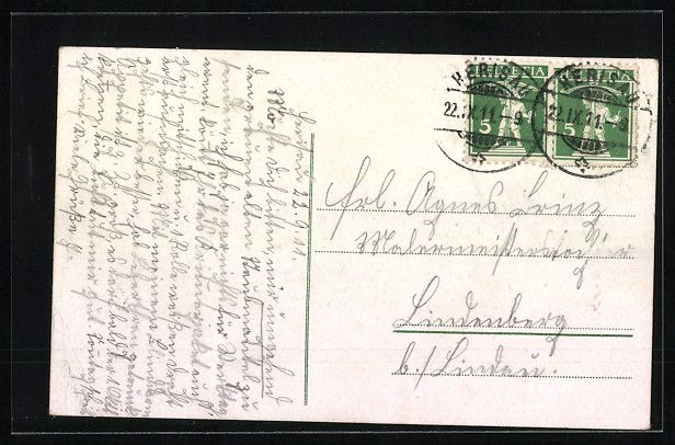 Cartoline postali: AK Herisau, Heinrichsbad, 1911 – Usato da Berlin venduto da bartko-reher 1