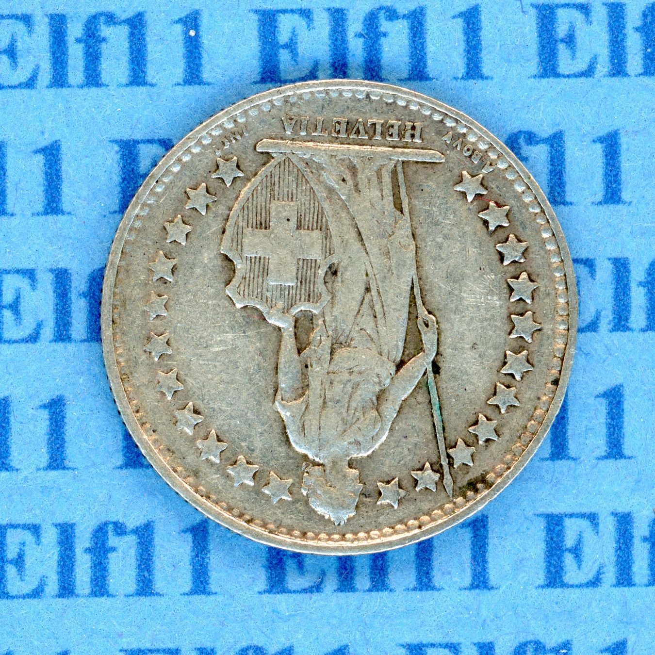 Tutti le monete: CHF___0.50 1929 -vz 50 Rappen – Usato da Widnau venduto da Elf11 1