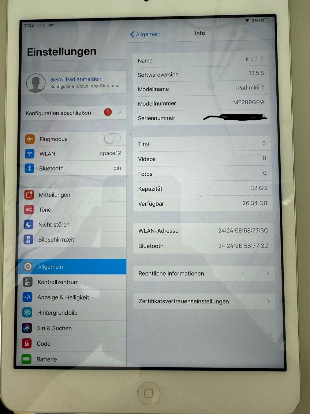Apple Tablet PC: Apple iPad mini 2 - 32 GB – Gebraucht aus Wiesendangen von Hansolo 2