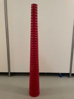 Holzvase Handarbeit, rot, 114cm