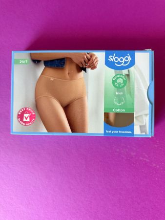 SLOGGI Cotton, Slip Midi, Grösse 48, Farbe Braun