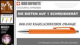 888.030 ORANGE * Infinite 888 Caran d'Ache Swissride Blau M