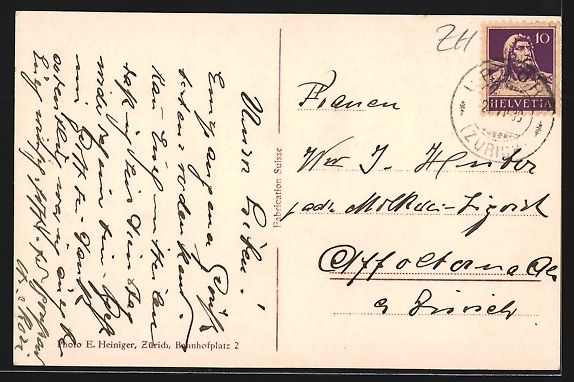 Cartoline postali: AK Ober-Urdorf, Teilansicht – Usato da Berlin venduto da bartko-reher 1