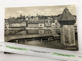 Luzern Kappelbrücke u. Turm alt schön AK