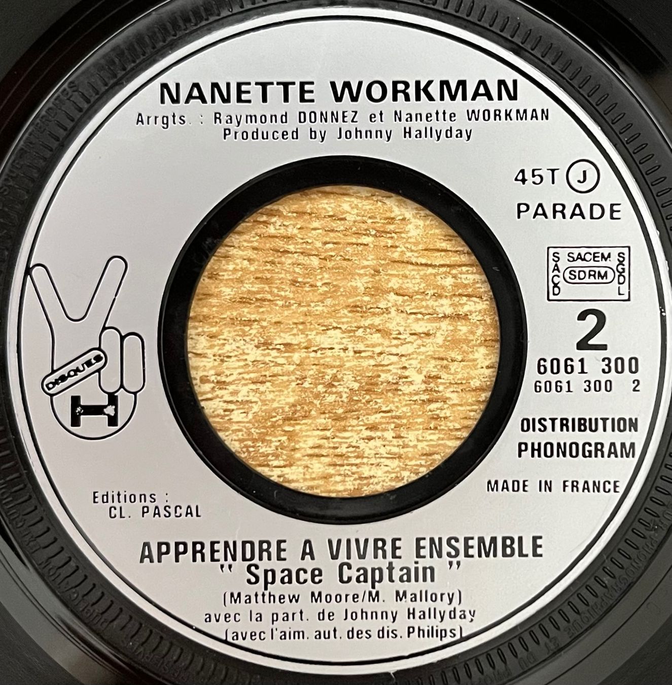 Vinyles: NANETTE WORKMAN - FLEUR DERACINEE / APPRENDRE A VIVRE ENSEMB – D'occasion à Bussigny par vinyl-pas-cher 3
