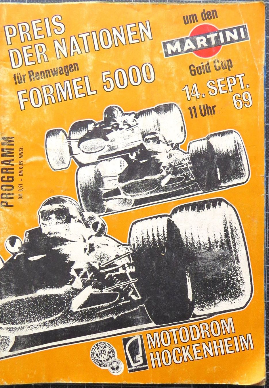 Documenti: Orig. Rennprogramm Formel 5000 Hockenheim 1969 – Usato da Ettingen venduto da campione_1