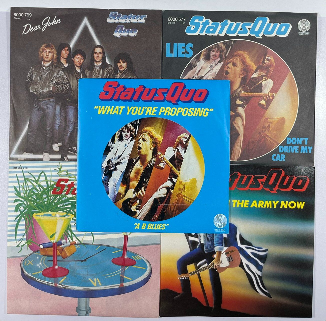 Dischi in vinile: Summer Sale: 5 Singles STATUS QUO – Usato da Frenkendorf venduto da Yard-Sale-2000 6