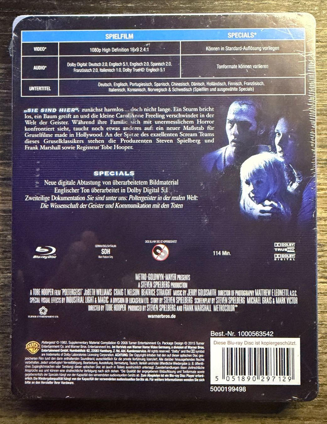 Tutti i DVDs: Poltergeist Steelbook OVP – Nuovo e nell'imballaggio originale da Zürich venduto da movieplanetswiss 1