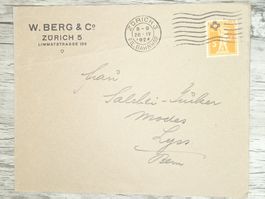 TR20 Enveloppe + Timbre Suisse 1924
