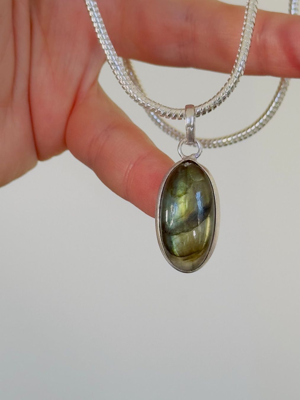 Catenine: Labradorite Gemstone Handmade Jewelry necklace – Nuovo e nell'imballaggio originale da Genève venduto da AGBERG 3
