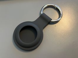 Schlüsselanhänger, AirTag Hülle, Air Tag Hülle, dunkelgrau