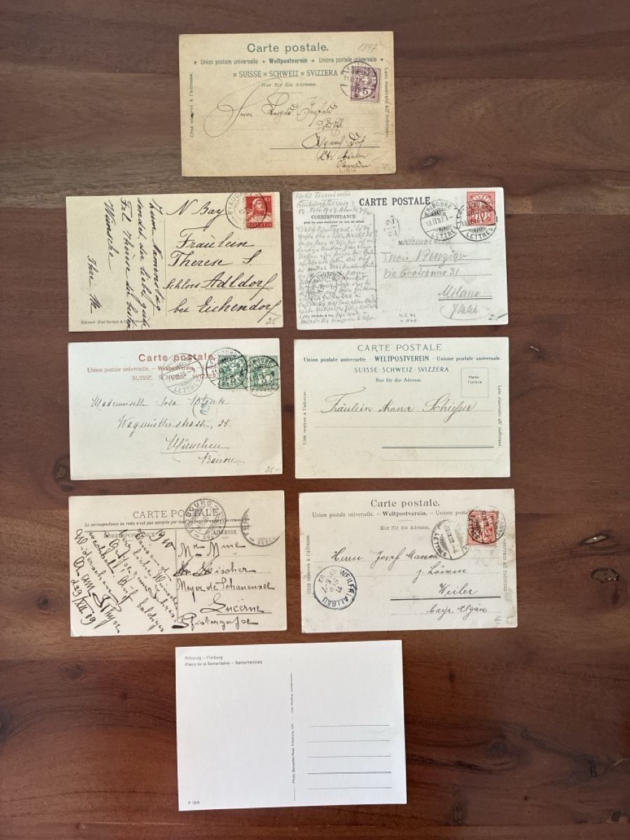 Cartes postales: 18 Ansichtskarten Schweiz von Freiburg FR – D'occasion à Oftringen par Cla.vD.74 1