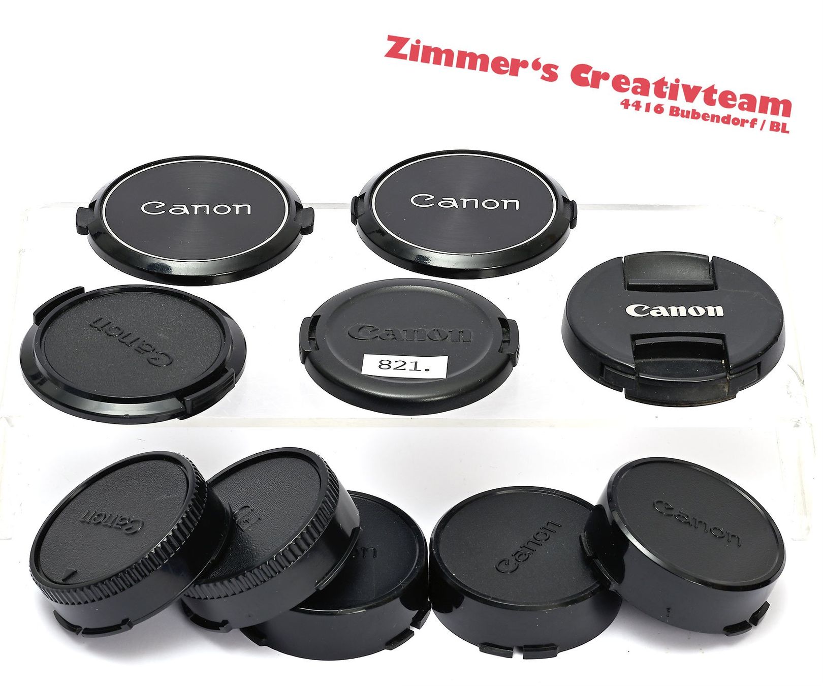 Canon Obiettivi: je 5 Canon FD Objektivdeckel hinter + vorne – Usato da Bubendorf venduto da zimmers_creativteam