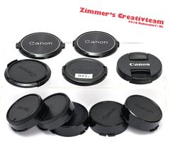je 5 Canon FD Objektivdeckel hinter + vorne