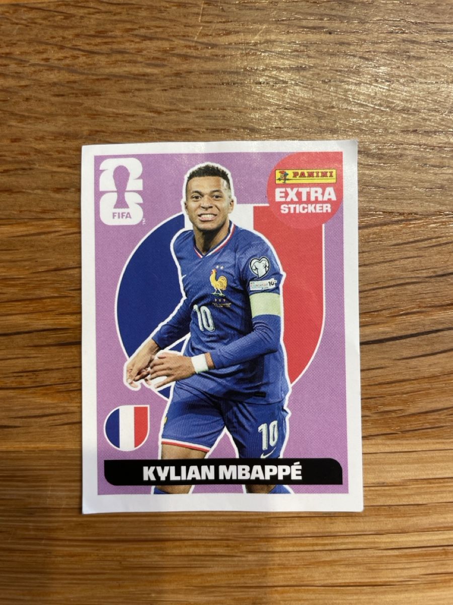 Panini Carte collezionabili: Kylian Mbappé Panini Extra Sticker – Usato da Siebnen venduto da Patricia8514