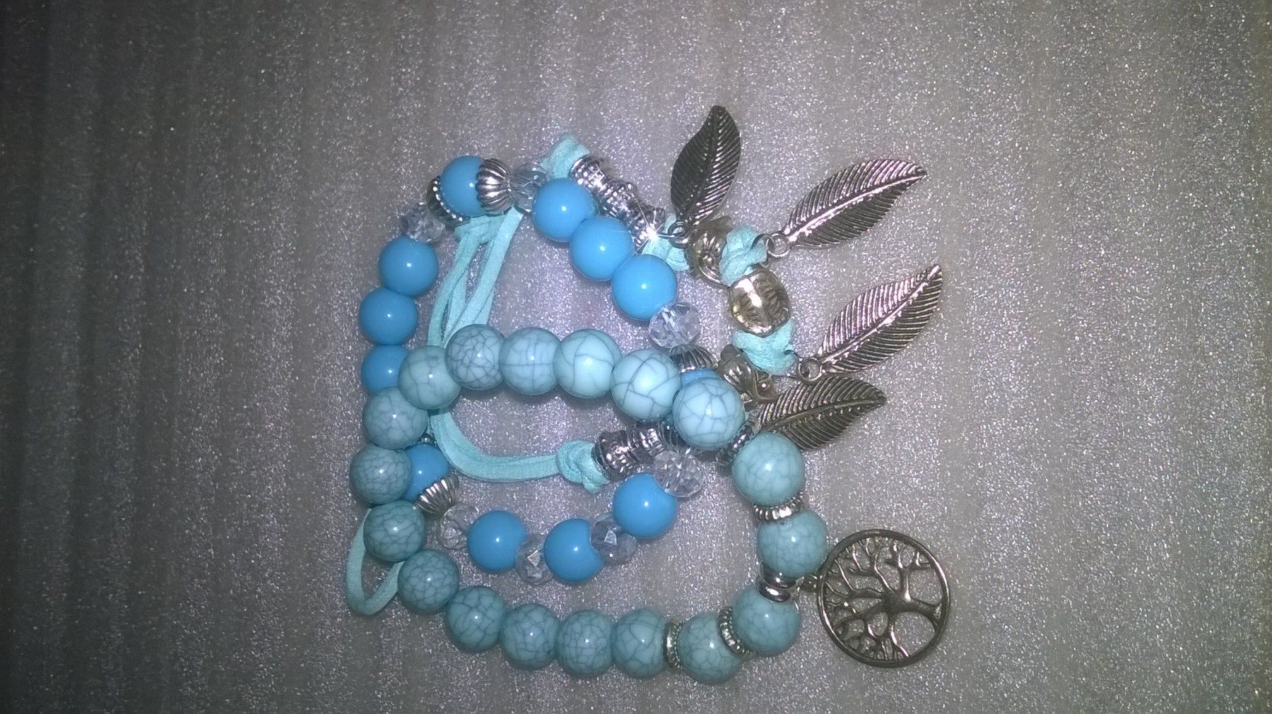 Armbänder & -reifen: ARMBAND MODESCHMUCK,,3 STÜCK ZUSAMMEN,,HELLBLAU – Neu (gemäss Beschreibung) aus Basel von bijoutrie_4 1