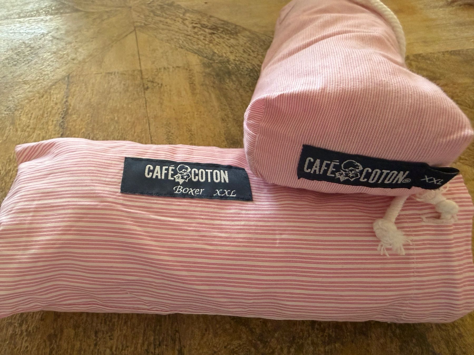 Biancheria intima: Boxers roses Café Coton rayés taille XXL en excellent état – Nuovo e nell'imballaggio originale da Thônex venduto da ada_9v67 1