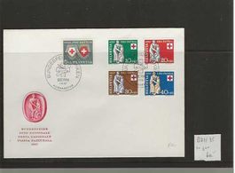 timbre enveloppe FDC Pro Patria 1957 B81-B85