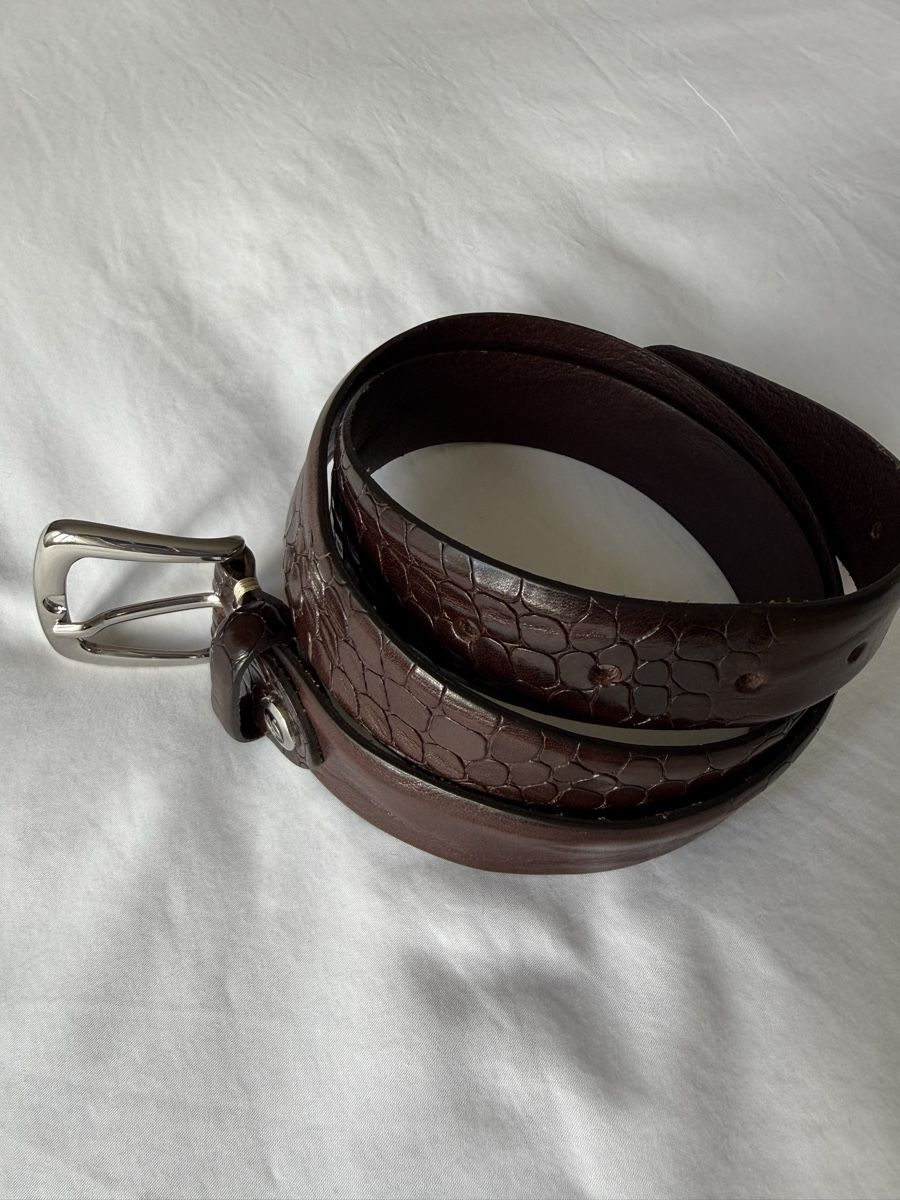 Cinture: Echtleder Gürtel von b.belt handmade Gr. 90 – Nuovo (secondo la descrizione) da St. Gallen venduto da Hubita