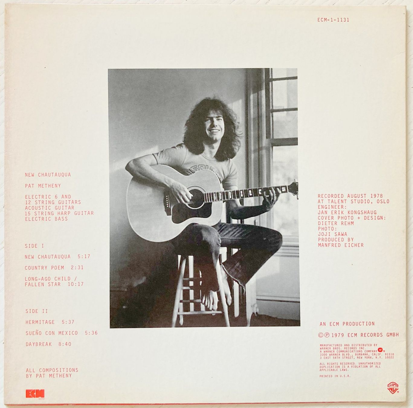 Dischi in vinile: PAT METHENY - NEW CHAUTAUQUA – Usato da Bottens venduto da hotter-than-hell 1