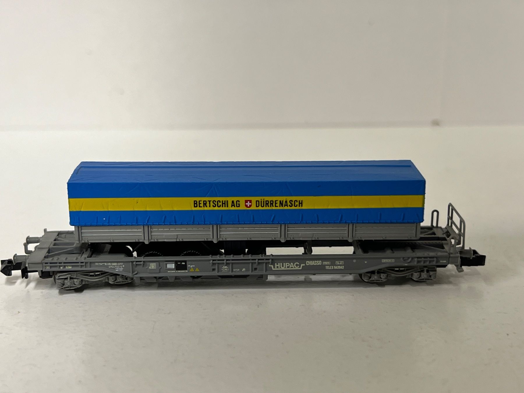 Roco Modellini di ferrovie: Spur N Roco Hupac Bertschi AG – Usato da Geroldswil venduto da TopTrain54 1