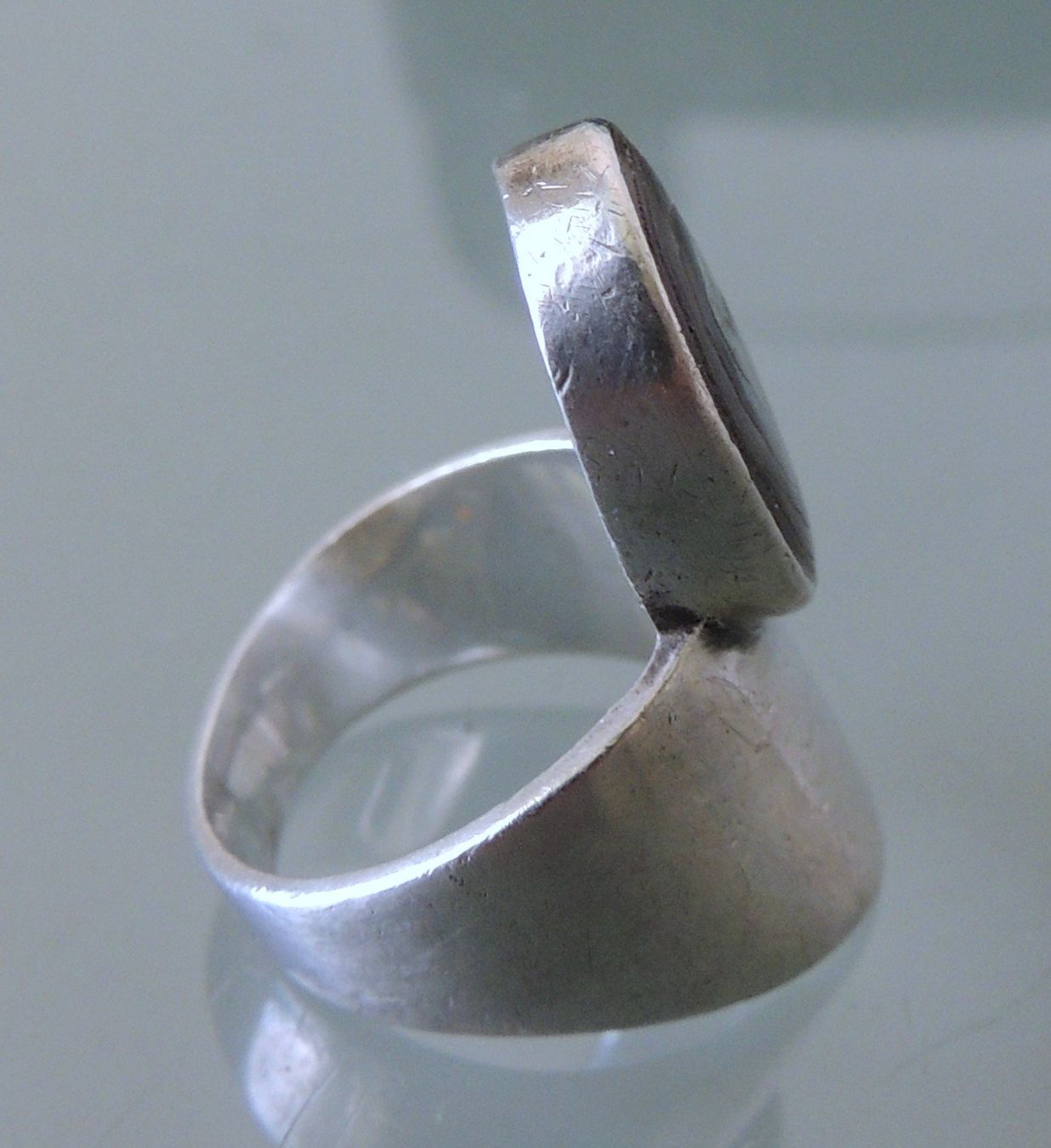Anelli: Abalone Perlmutt Silber 925 Fingerring Gr. 49 – Usato da Waldenburg venduto da schaller707 3