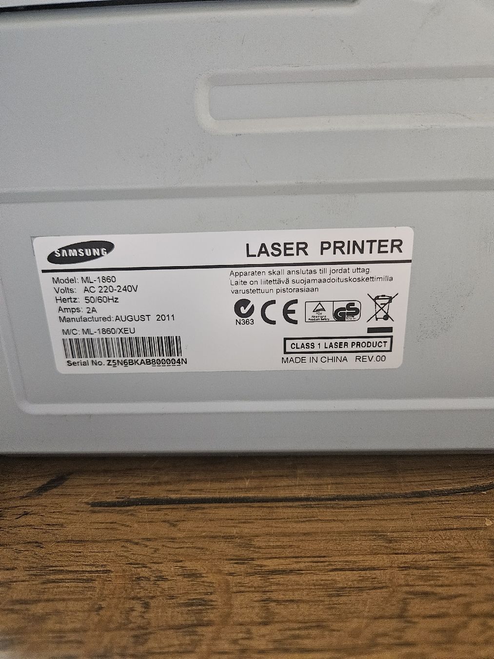 Samsung Stampanti: Samsung ML-1860 Laserdrucker  (D1) – Usato da Rorschach venduto da TimelessTrading 4