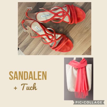 MASSIMO DUTTI Sandalen orange 37