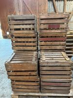 Stapel Holzkisten gebraucht für Obst, Wein o. Deko 60 Zei...