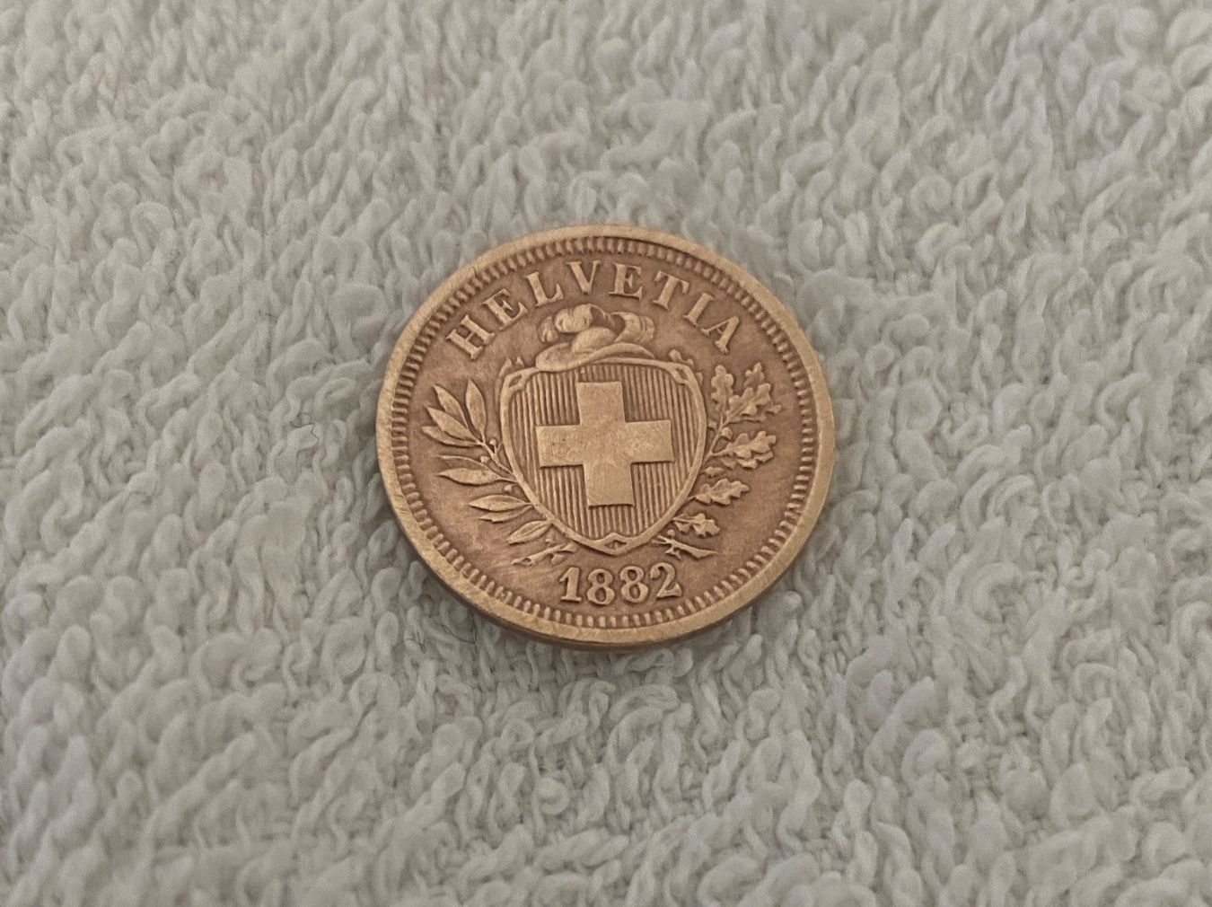 Alle Münzen: 1 centime/Rappen 1882 B – Gebraucht aus Nyon von Ilmi09