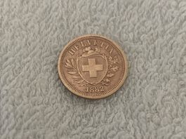 1 centime/Rappen 1882 B