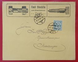 Illustrierter Brief - Emil Stocklin Zug 1906
