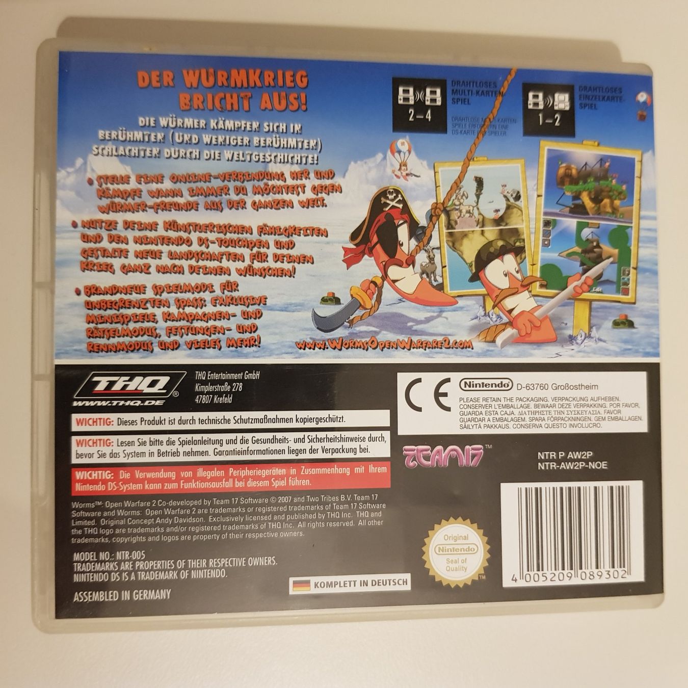 Nintendo Spiele: Worms 2 Open Warfare /DS – Gebraucht aus Münchenstein von 2DGames 1