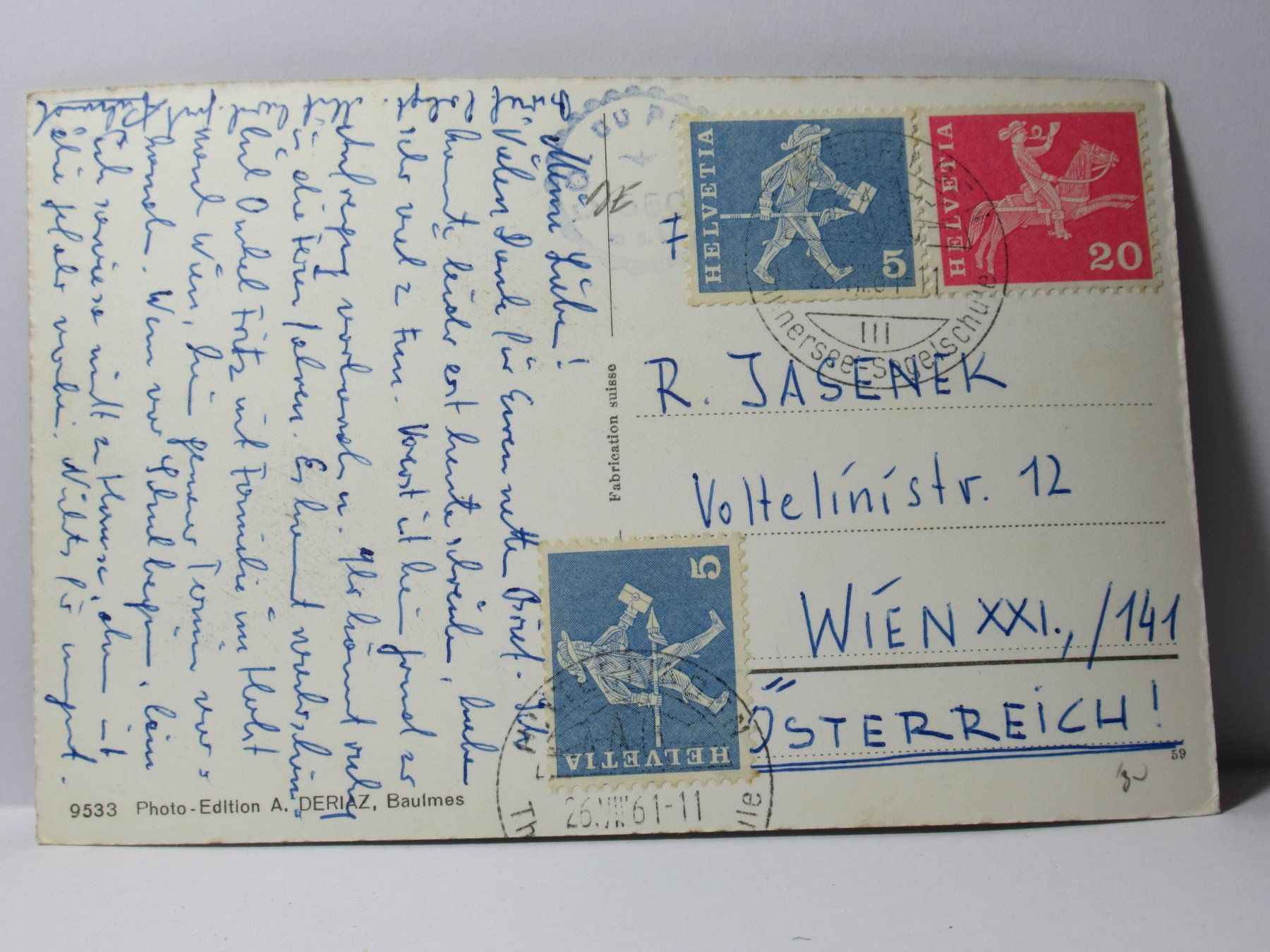 Cartoline postali: Lac Retaud 1961 – Usato da Grenchen venduto da Bluemchen1900 1