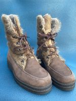 Kandahar Winterstiefel braun Fell gefüttert gebraucht