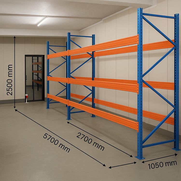 Palettenregal Anlage Dexion Höhe 2.8m 384 Plätze | Ackrutat Shop
