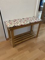 Schuhbank Holz mit Kissen