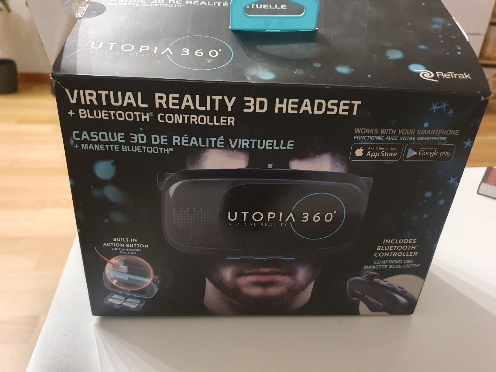 Casco VR: Utopia 360° VR-Brille mit Bluetooth Controller. – Usato da Erlinsbach venduto da conc7 2