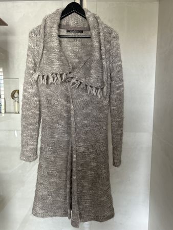 Expresso Strickmantel Gr. S Beige/Weiss – Winter Warm!