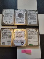 6x 120GB 2.5" SATA HDD – SMART geprüft – Markenlaufwerke