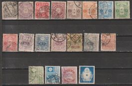 Japon lot divers valeurs et état
