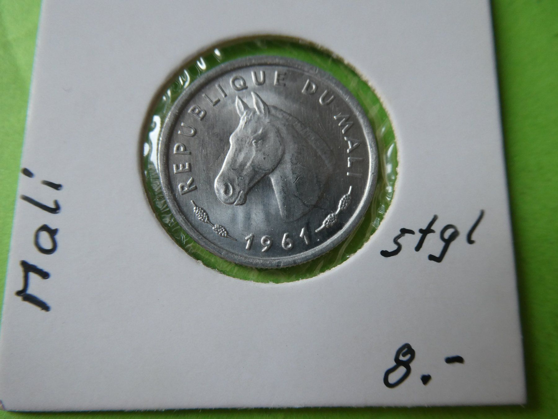 Alle Münzen: Mali 1961, 10 Francs   stgl. – Gebraucht aus Hinterforst von Rohusri