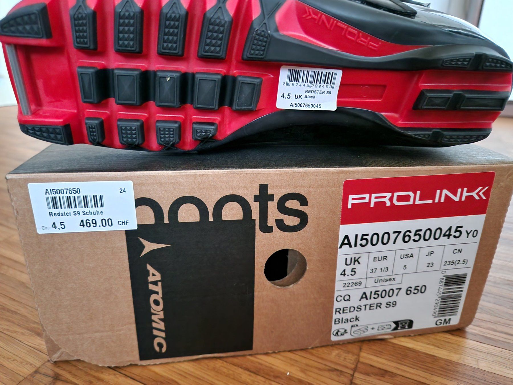Scarpe da uomo: Atomic Redster S9 Skatingschuhe, Neu – Nuovo e nell'imballaggio originale da Hitzkirch venduto da h_z_hrx6 3