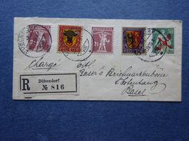 1918 Pro Juventute mit F2 und Zusatzfrankatur  SELTEN