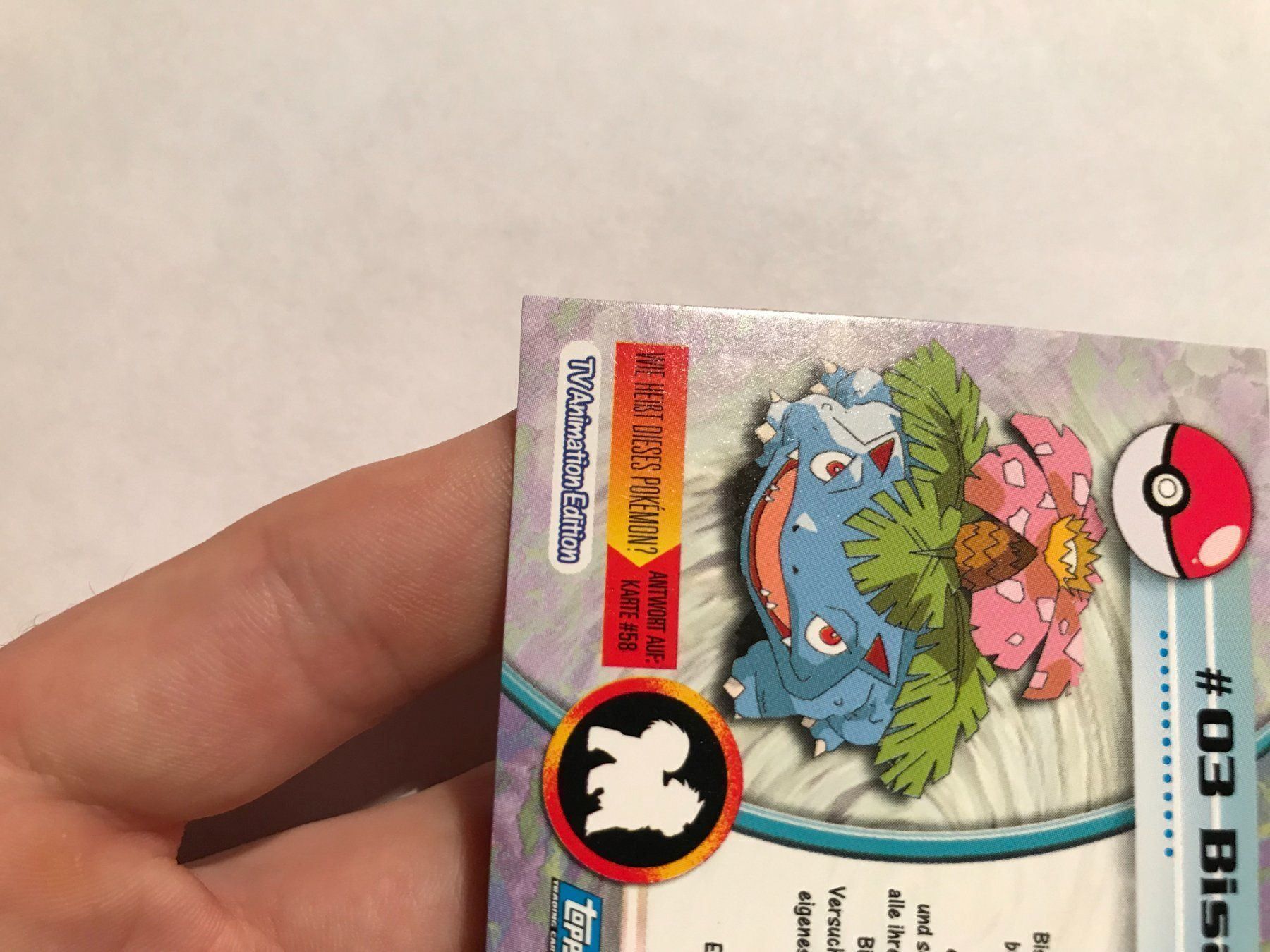 Pokémon Carte collezionabili: Bisaflor Topps Series 1 – Nuovo (secondo la descrizione) da Hagendorn venduto da Pokecollectorch 5
