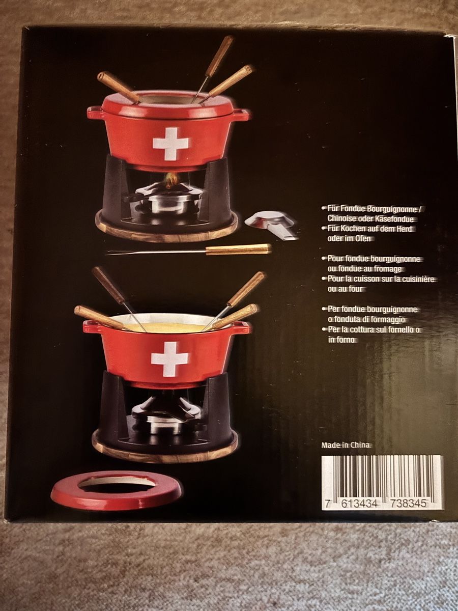 Migros Pfannen: Fondueset – Neu und originalverpackt aus Hägendorf von dgswiss