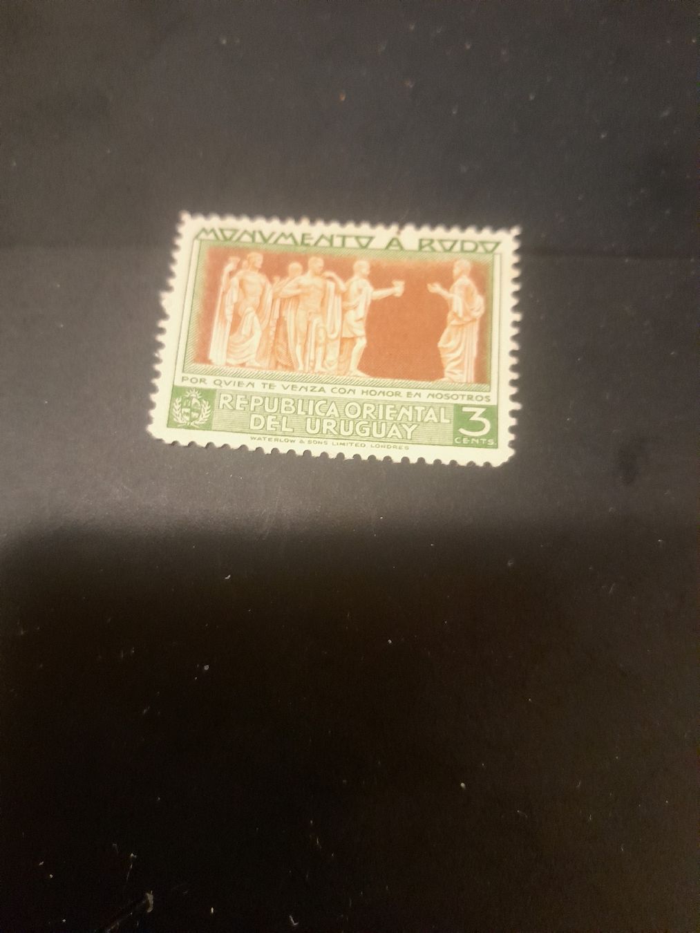 Tutti i francobolli: Timbre Uruguay 3 centavos - Monument RODO - Rare! – Usato da Marly venduto da globetrotter1723