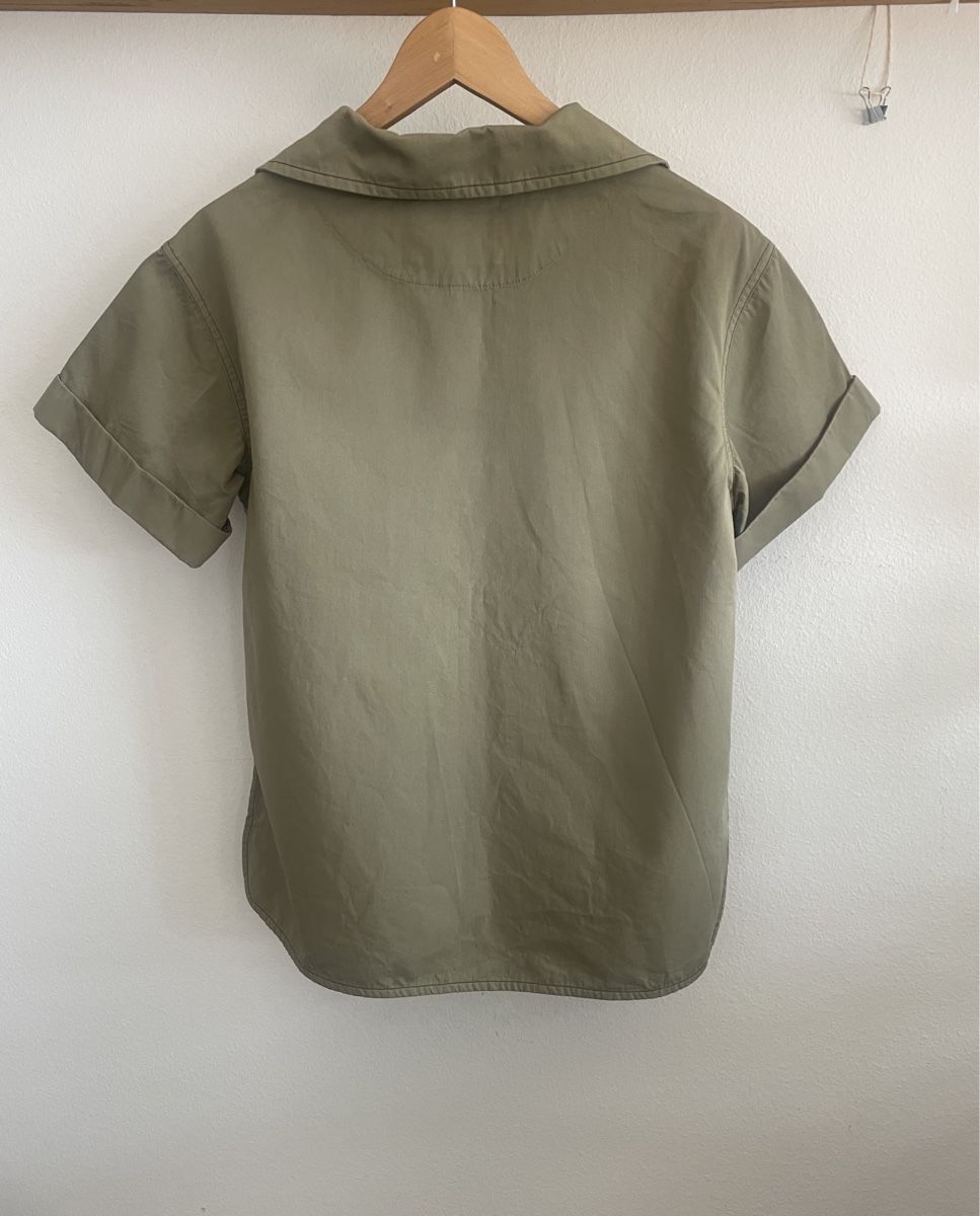 Jil Sander Top: Jil Sander Oversize Top olivgrün Gr. 34 – Usato da Zürich venduto da ehupp 2
