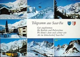 Telegramm aus SAAS-FEE Postauto